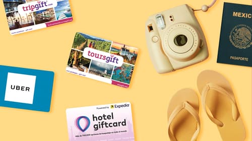 Las mejores tarjetas de regalo por un viaje